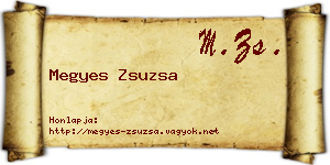 Megyes Zsuzsa névjegykártya